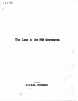 The Case of the PM Governors